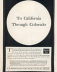 1903 Chicago Burlington & Quincy Railroad Print Ad Burlington Route The Q Cali