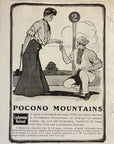 1905 Lackawanna Railroad Print Ad Pocono Mountains Golf Pennsylvania