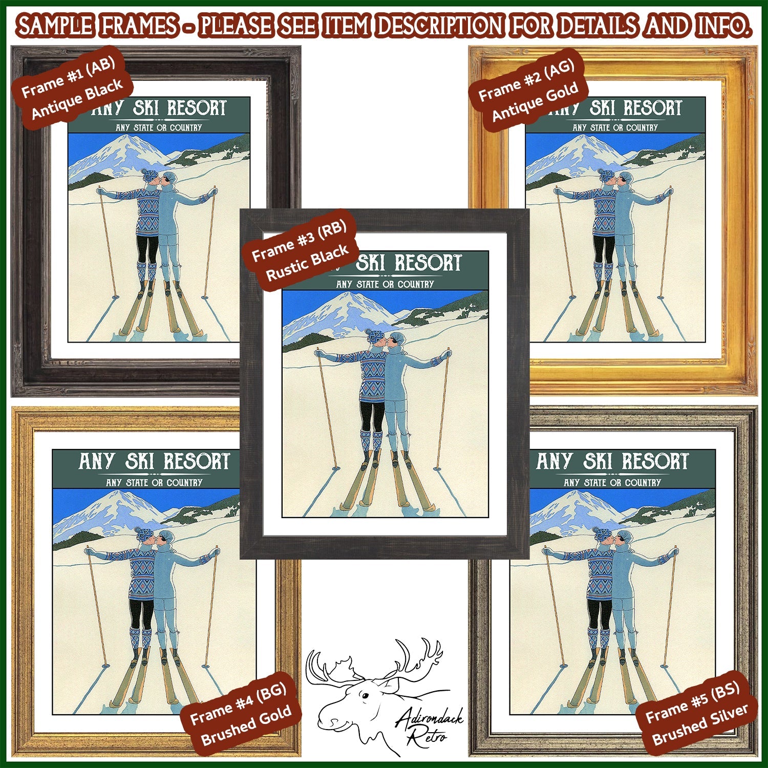 a picture of a person on skis in four different frames