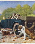 C.M. Coolidge TEN MILES TO A GARAGE Saint Bernard Dogs Car Trouble Picnic