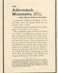 1897 New York Central Railroad Print Ad Adirondack Mountains Great North Woods
