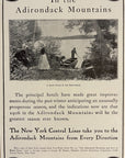 1906 New York Central Railroad Print Ad In The Adirondack Mountains Quiet Picnic
