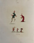 1810 Joseph Strutt TUMBLING Antique HC Engraving Sports & Pastimes England
