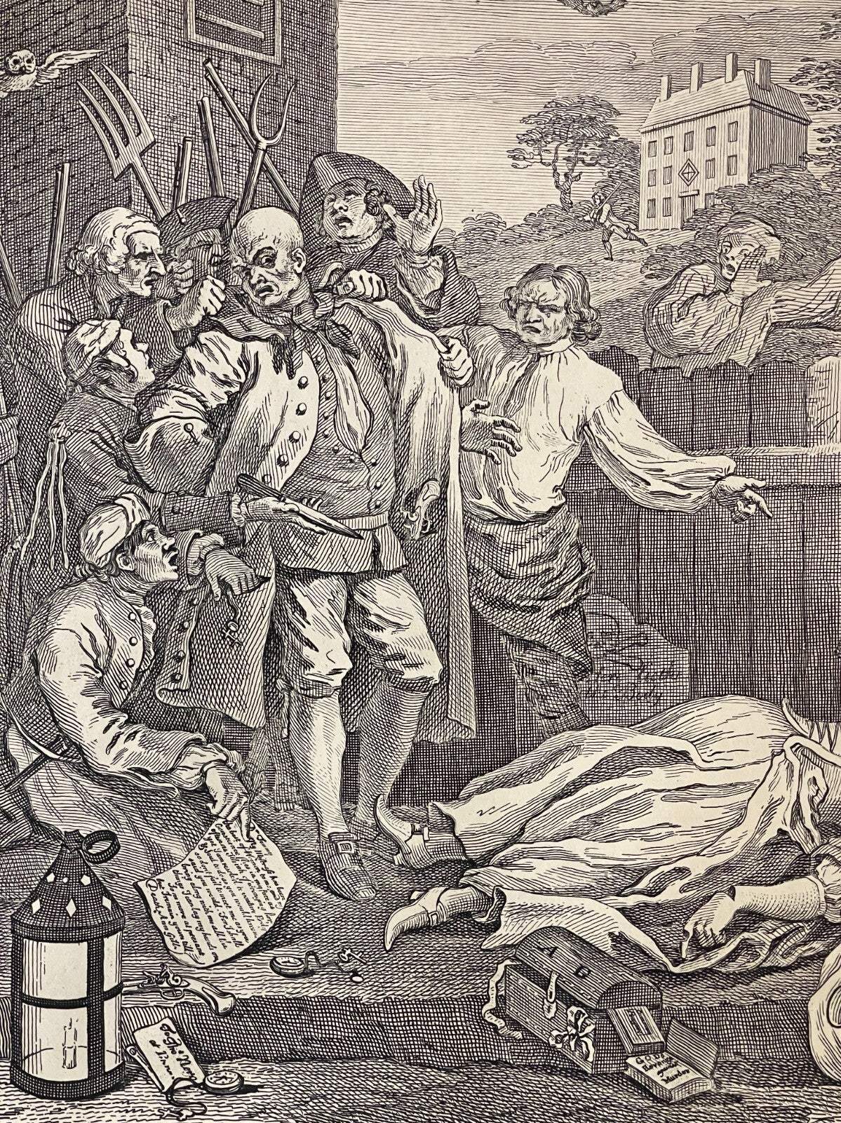 1822 THE STAGES OF CRUELTY (Set of 4) Authentic Hogarth Heath Ed. Antique Prints