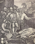 1822 THE STAGES OF CRUELTY (Set of 4) Authentic Hogarth Heath Ed. Antique Prints