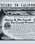 1905 Denver & Rio Grande Railroad Antique Print Ad Railway Travel RR Vignette