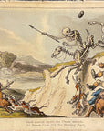 1815 Rowlandson THE LAST CHASE English Dance Of Death HC Aquatint Etching