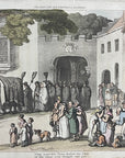 1816 Rowlandson THE GOOD AND GREAT English Dance Of Death HC Aquatint Etching