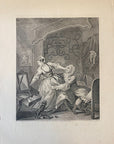 1822 BEFORE AND AFTER Authentic Hogarth Heath Edition Antique Print SET OF 2