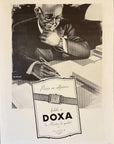 1948 Doxa Watch Ad - Charles Lemmel Art - Men's Fashion - Vintage Print Ad