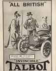 1919 Clement Talbot British Automobile Print Ad - Olympia Exhibition Dog Knight