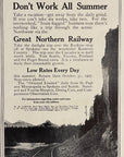 1907 Great Northern Railway Railroad Print Ad Oriental Limited Train Travel