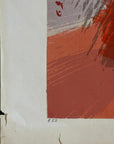 PASSIONAL RED Robert Alan Smith ORIGINAL Artist Signed 1959 Ltd Ed Serigraph