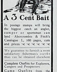 1903 Abercrombie & Fitch Antique Fishing Tackle Print Ad New York City Fisherman