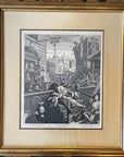1822 BEER STREET & GIN LANE Authentic Hogarth Heath Ed. Antique Prints FRAMED