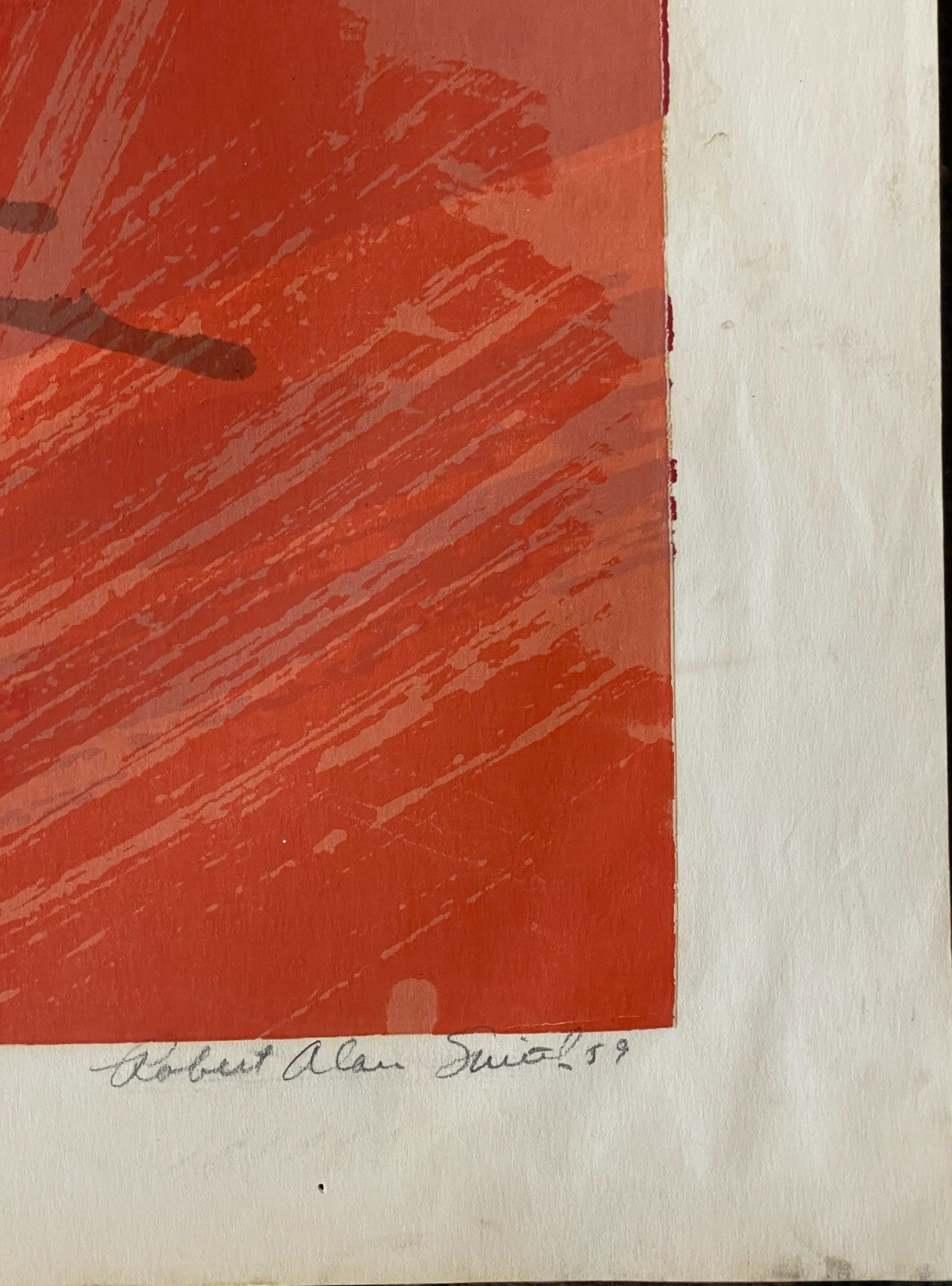 PASSIONAL RED Robert Alan Smith ORIGINAL Artist Signed 1959 Ltd Ed Serigraph