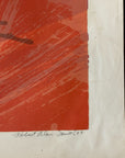 PASSIONAL RED Robert Alan Smith ORIGINAL Artist Signed 1959 Ltd Ed Serigraph