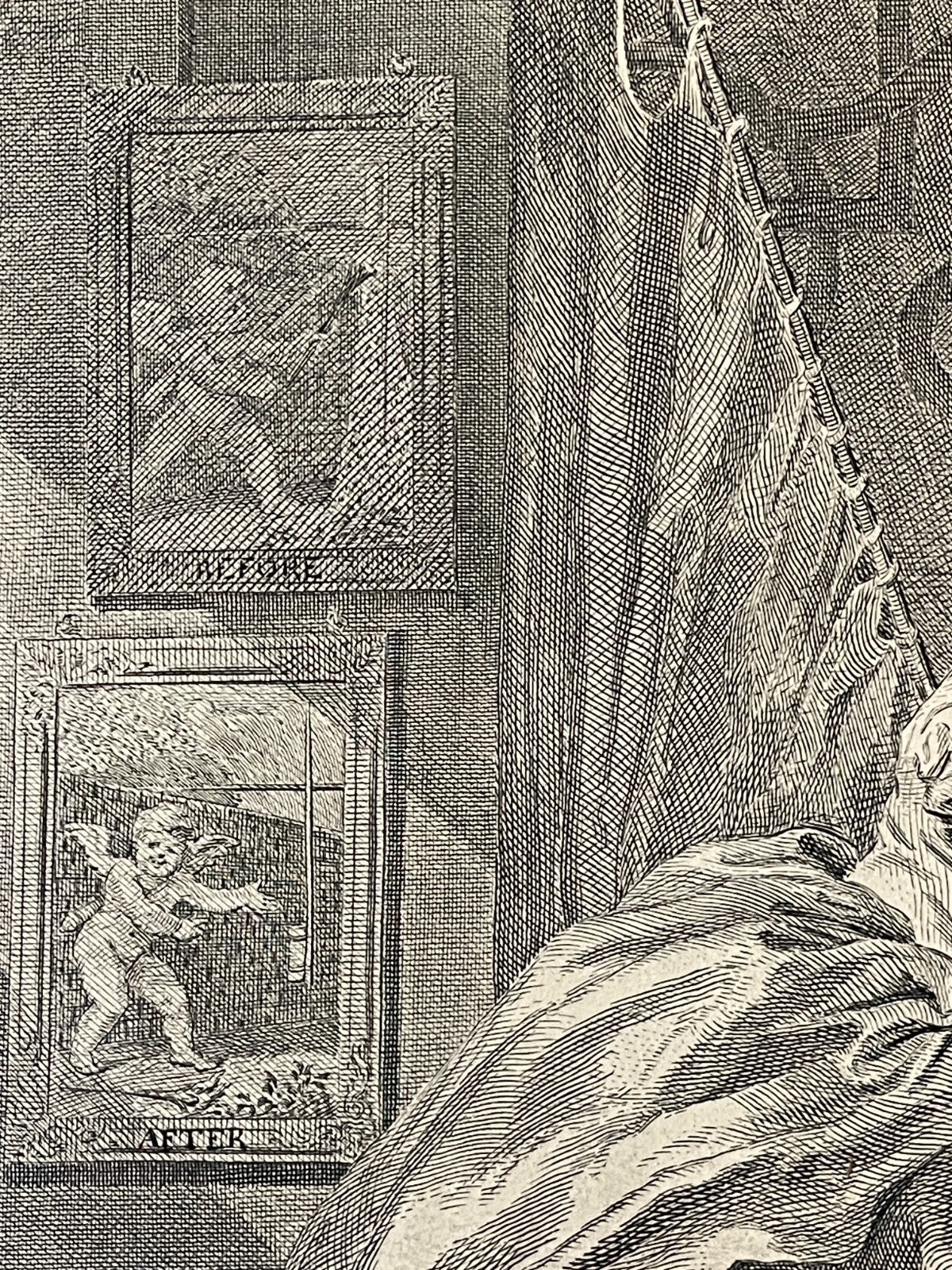 1822 BEFORE AND AFTER Authentic Hogarth Heath Edition Antique Print SET OF 2