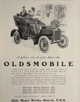 1905 Oldsmobile Touring Vintage Car Print Ad Karl Anderson Art Period Fashion