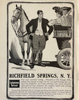 1905 Lackawanna Railroad Print Ad Richfield Springs NY Horse Carriage Otsego