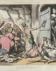 1816 Rowlandson DEATH'S DOOR English Dance Of Death HC Aquatint Etching