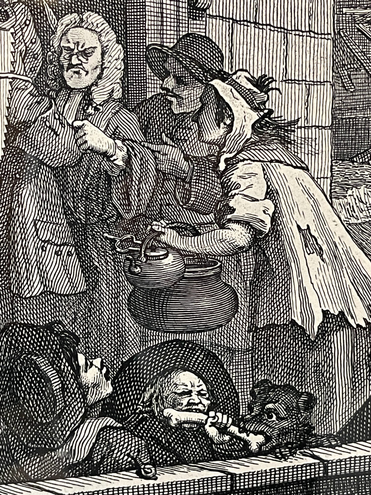 1822 BEER STREET & GIN LANE Authentic Hogarth Heath Ed. Antique Prints FRAMED