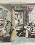 1816 Rowlandson THE FAMILY OF CHILDREN English Dance Of Death Aquatint Etching