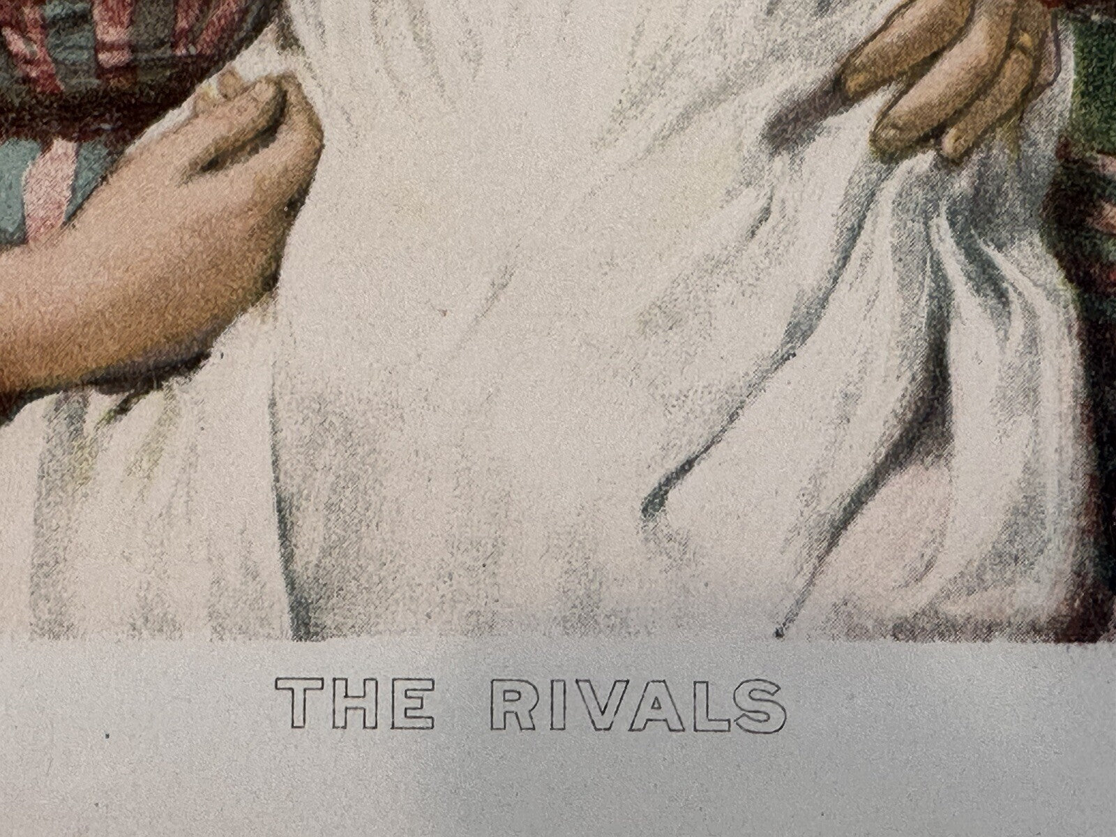 1893 "The Rivals" Chromolithograph Print | Magazine Illustration
