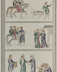 1842 J. Strutt EDWARD THE MARTYR ETC. HC Engraving Antiquities of England