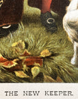 1886 "The New Keeper" Chromolithograph Print | Magazine Illustration