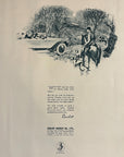 1919 Dunlop Tires Antique Print Ad - Fox Hounds Hunting Horses UK Tyres Sunset