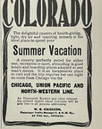 1903 Chicago Union Pacific & Northwestern Line Railroad Antique Print Ad