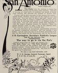 1912 Missouri Kansas & Texas Railway Print Ad - MK&T The Katy San Antonio Donkey