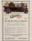 1914 Oldsmobile Phaeton Print Ad - The Man Who Drives an Oldsmobile Windmills