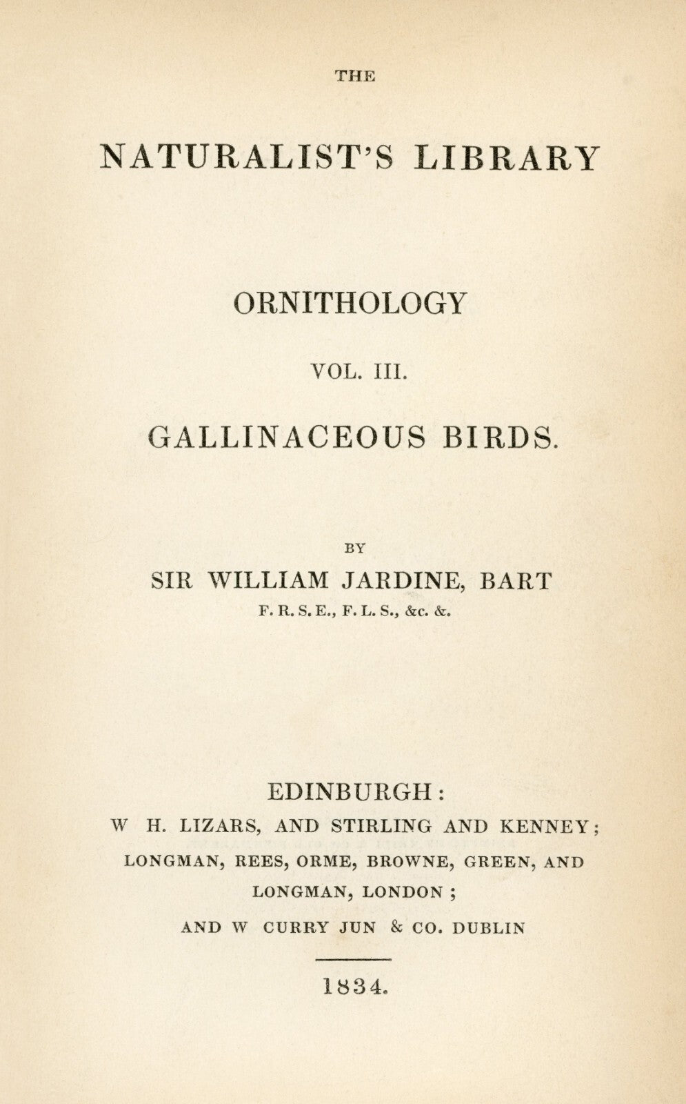 1834 Black-Headed Tragopan Hand-Colored Steel Engraving Jardine Lizars