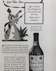 1934 Bacardi Rum Viva Cuba B&W Vintage Print Ad Liquor Schenley