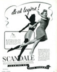 1939 Scandale Women's Sporting Garments B&W - Vintage Print Ad