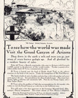 1908 Santa Fe Railroad California Limited Print Ad El Tovar Grand Canyon Arizona