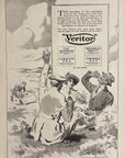 1912 Veritor Whiskey Original Antique Print Ad - Irish Whisky Advert Picnic