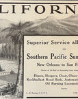 1910 Southern Pacific Railroad Print Ad Sunset Route Now Orleans San Francisco