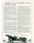 1910 Franklin Automobile Company Vintage Car Print Ad SIMPLICITY Syracuse NY