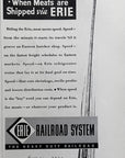 1935 Erie Railroad System Original Print Ad, The Heavy Duty Railroad