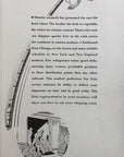 1934 Erie Railroad System B&W Print Ad Refrigerator Train Race For Vitamins