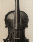 1893 Paganini’s Violin Antique Magazine Wood Engraving Illustration