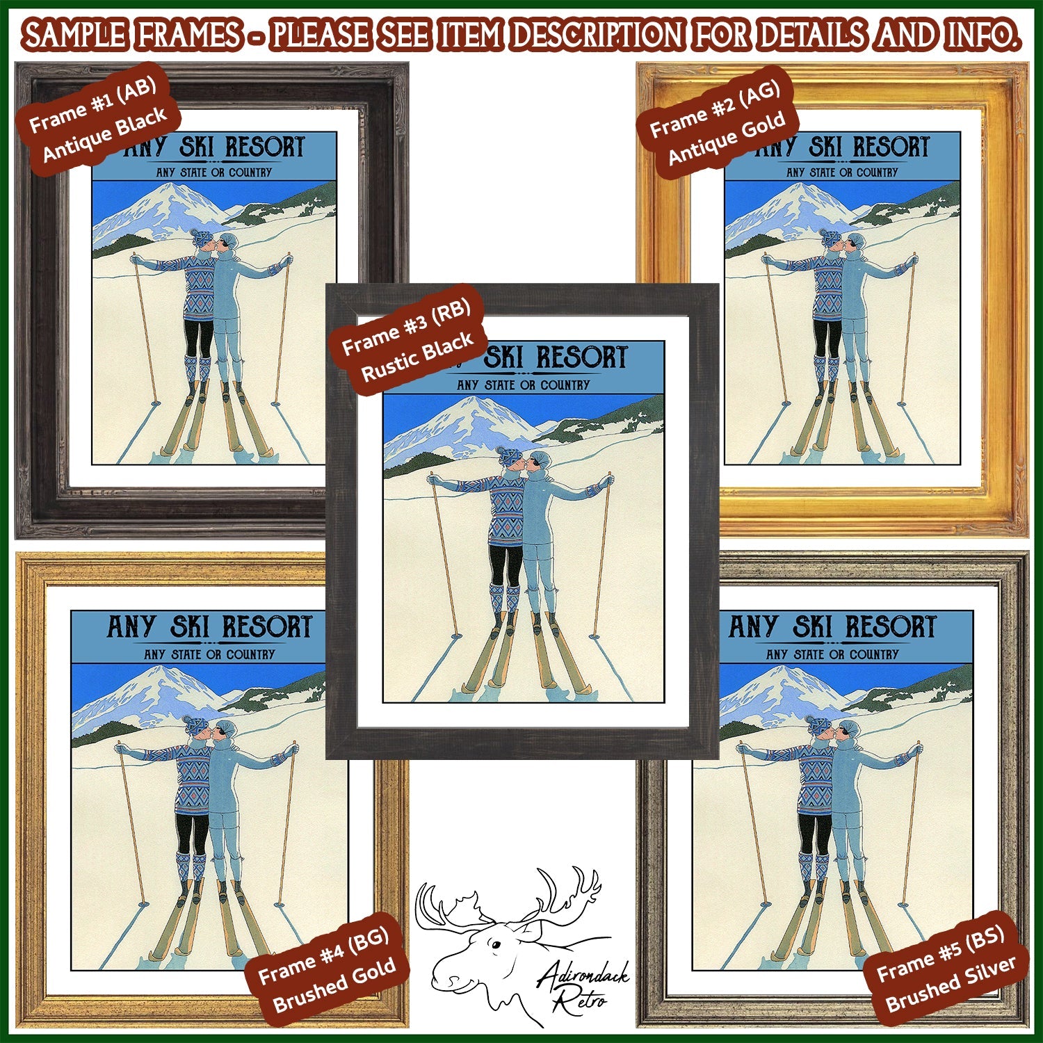 a picture of a person on skis in four different frames