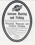 1903 Chicago & North Western Railway Railroad Print Ad C&NW RR Hunting Fishing