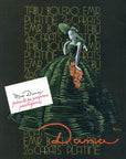 1947 Dana Perfume Vintage Print Ad - Miss Dana - Facon Marrec Art - Green Dress