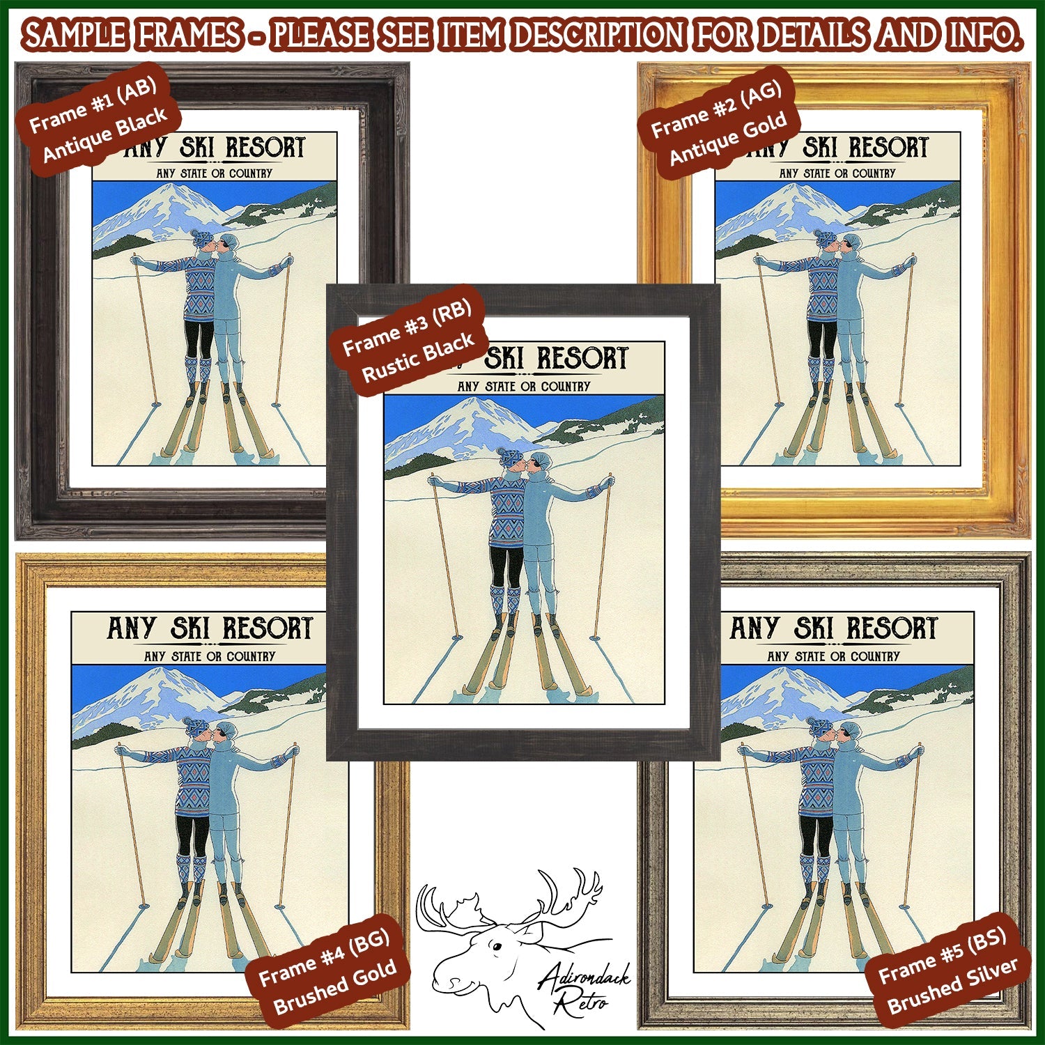 a picture of a person on skis in four different frames