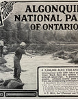 1906 Grand Trunk Railway Railroad Print Ad Algonquin National Park Trout Fishing