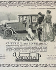 1919 Vauxhall Arundel Cabriolet British Car Antique Print Ad Motor Car Olympia